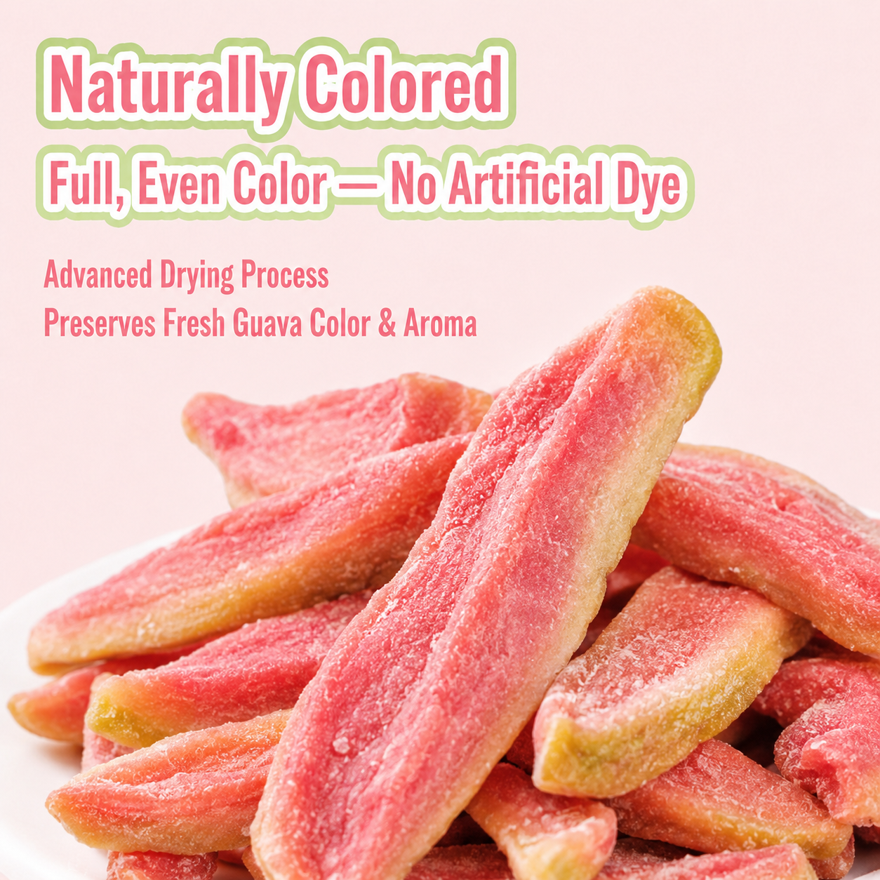 💎💯Say goodbye to high-calorie guilt! ❤️💐Satisfy your cravings with our fiber-rich Red Guava slices-QZE